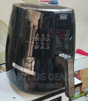 4L Black Decker Air Fryer - Black