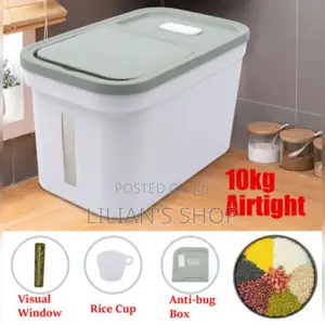 10kg Kitchen Rice Fruits Storage Box Bucket