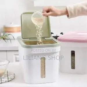 10kg Kitchen Rice Fruits Storage Box Bucket