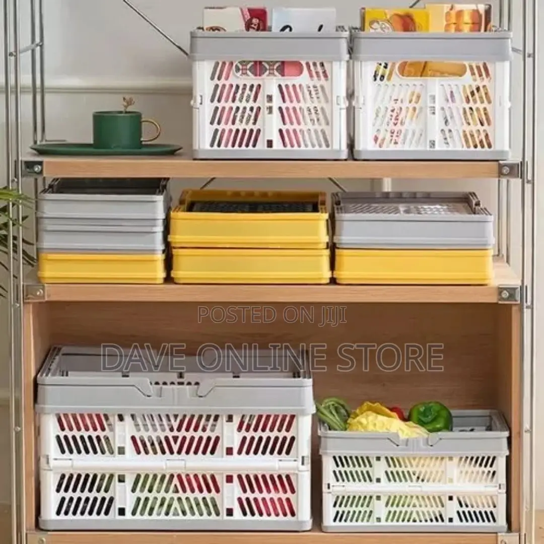 Foldable Storage Basket Kitchen Fruit Toy Holder