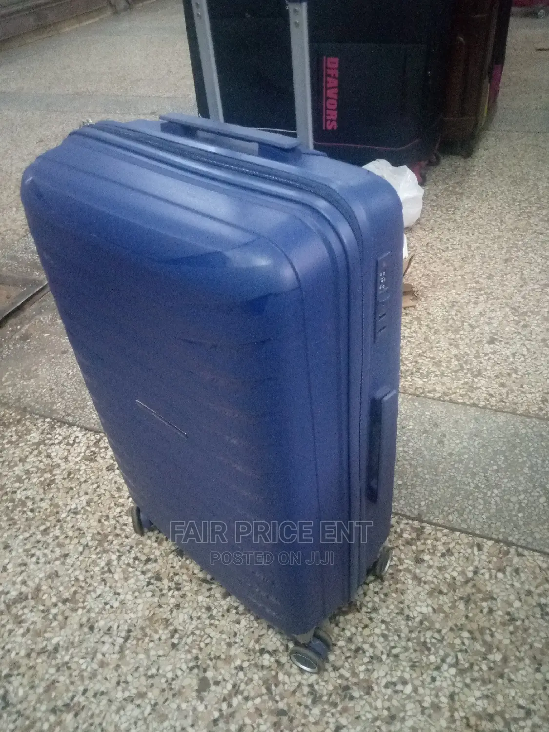 Original Plastic Suitcases Big ( Blue)