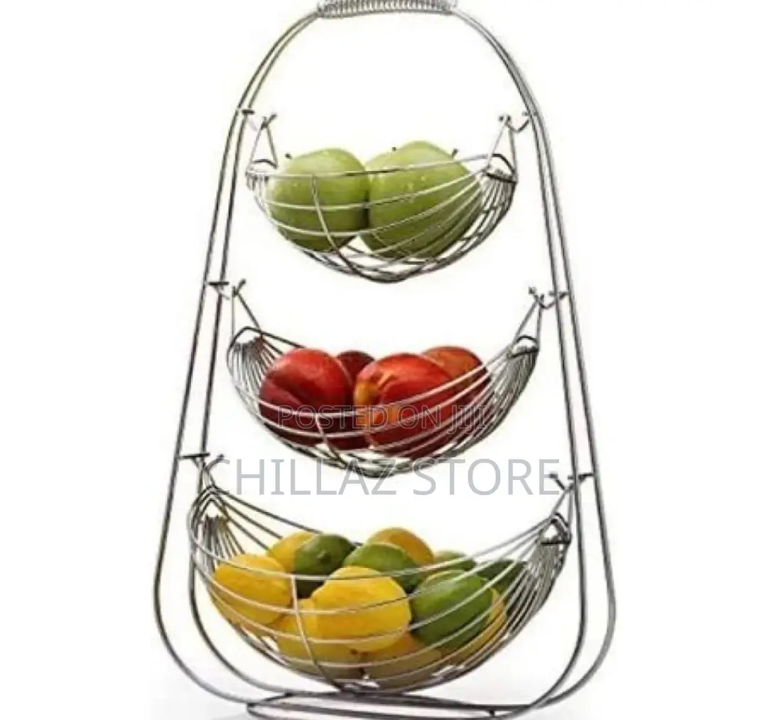 3tier Stainless Steel Fruit Bowl Basket Holder