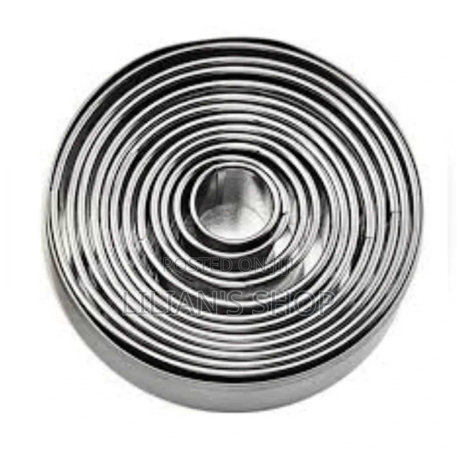 12 Pcs Round Biscuit Cutter Doughnuts Cutter Set Ring Molds