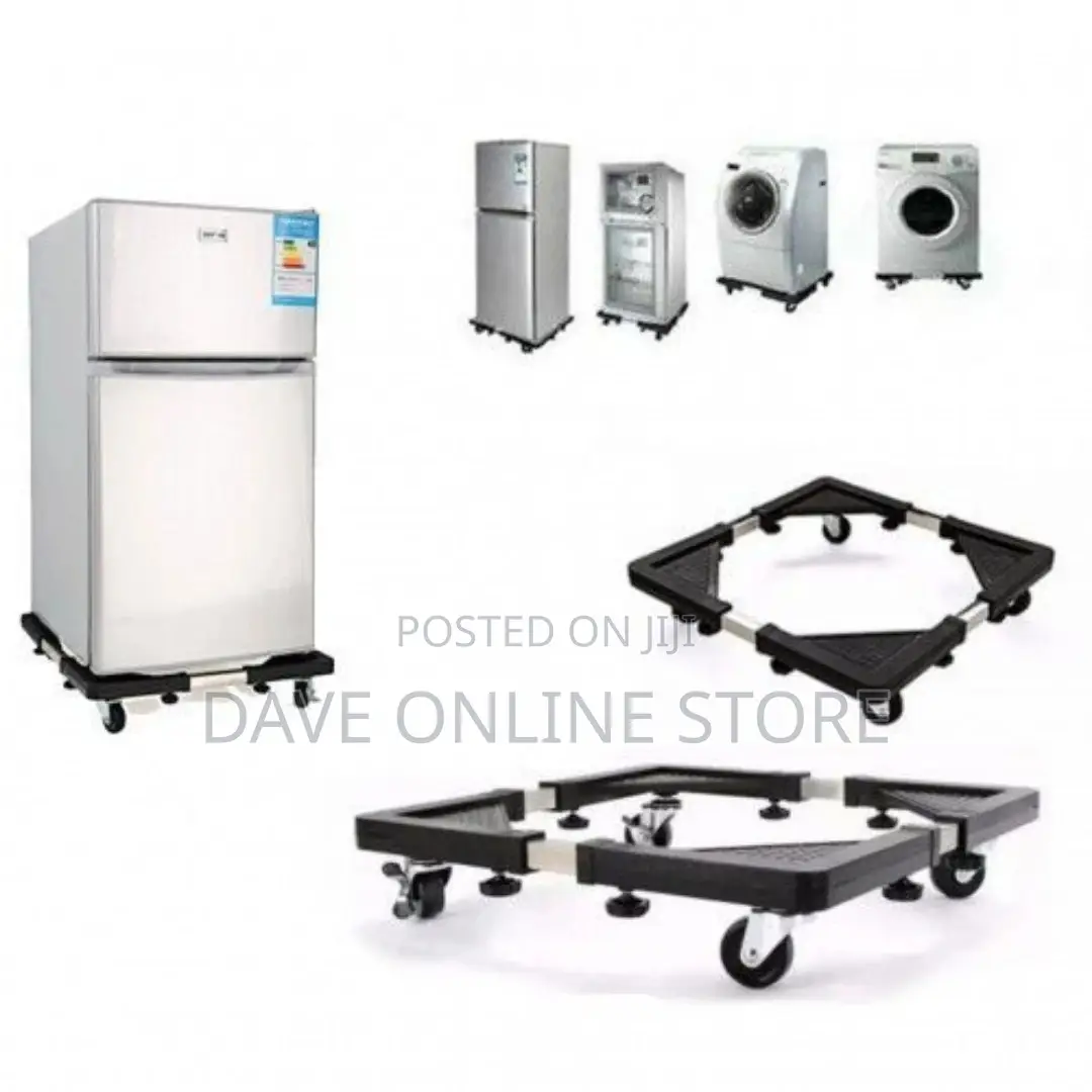 Adjustable Washing Machine and Fridge Stand 56*56cm,Black