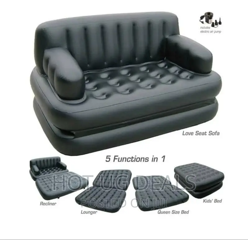Multi Functional Bed Electric Pump 5 in 1 _Blue/Black