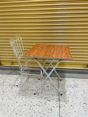 Table and Transparent Chair