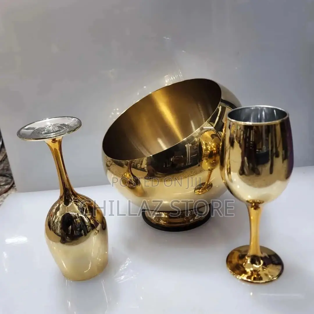 Golden Glasses and Bowls