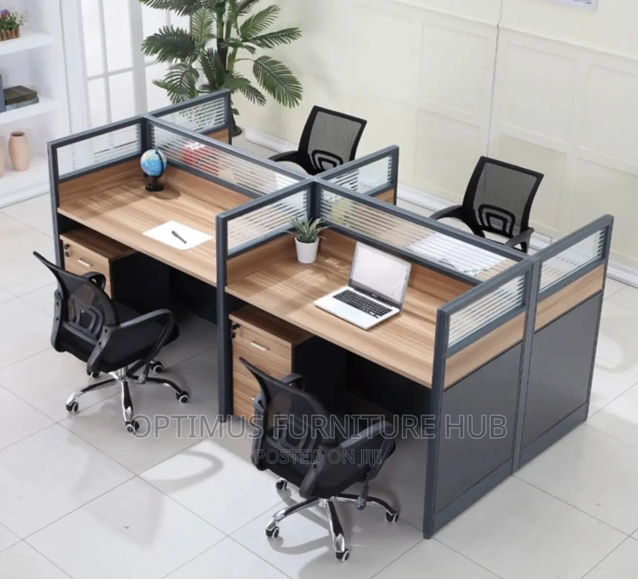 Four Way Workstation (Without Chairs)