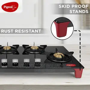 PIGEON by Stovekraft Infinity Glass Top 4 Burner Gas Stove