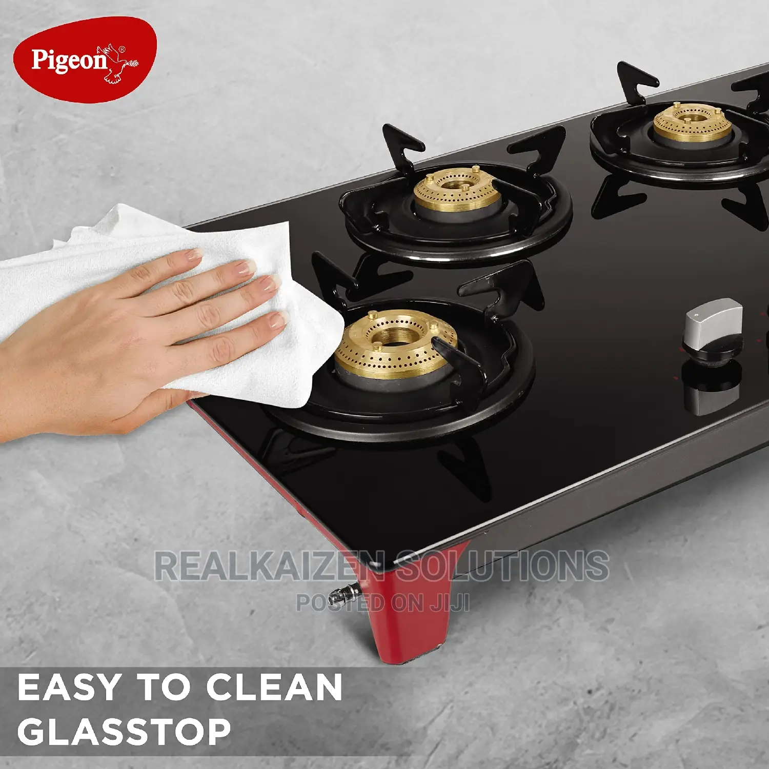 PIGEON by Stovekraft Infinity Glass Top 4 Burner Gas Stove