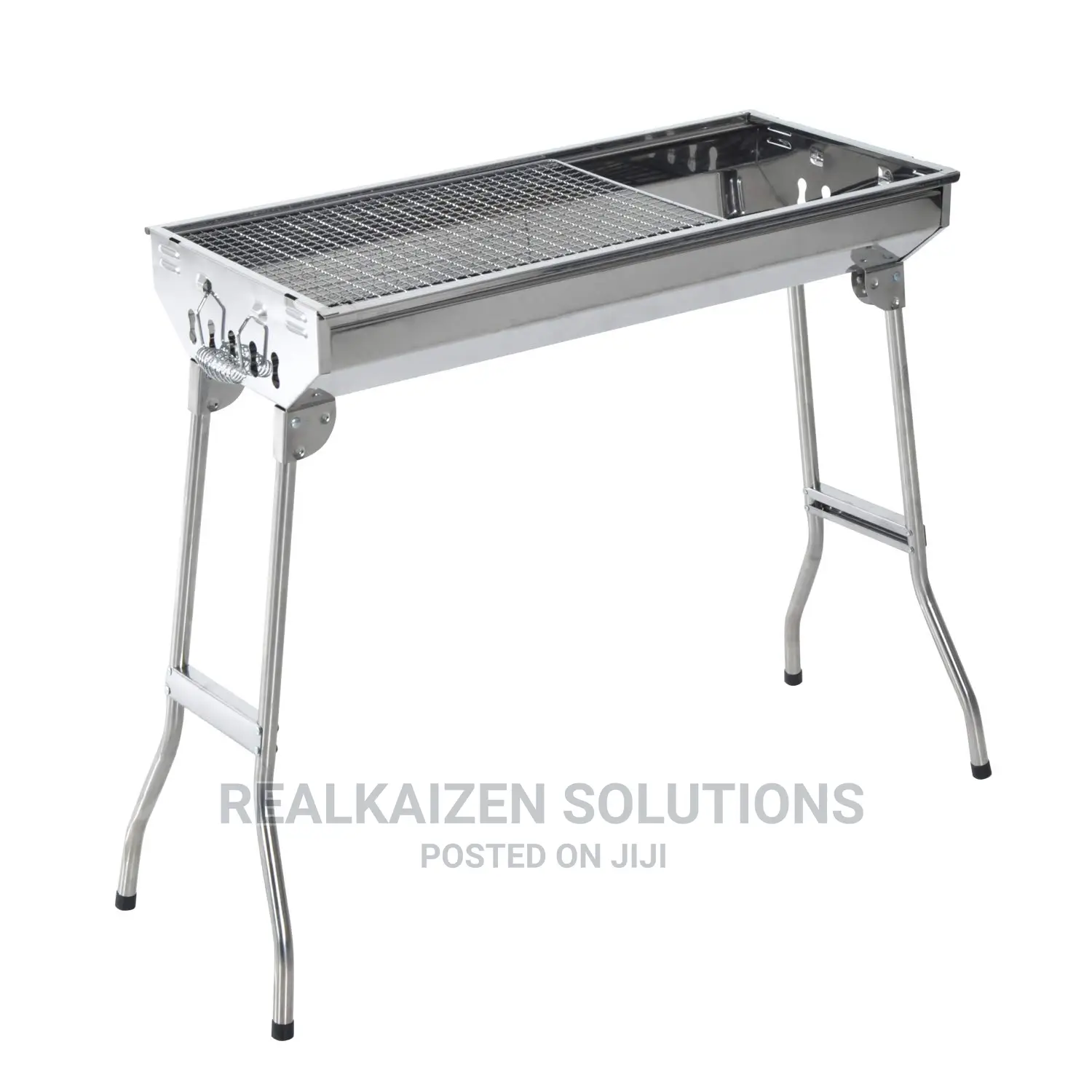 Portable Stainless-Steel Charcoal Folding Legs BBQ Grill