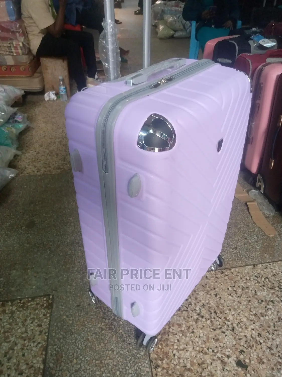 Plastic Suitcases Medium (Purple)