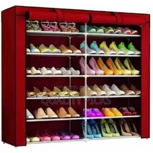 Metallic Poles Shoe Rack