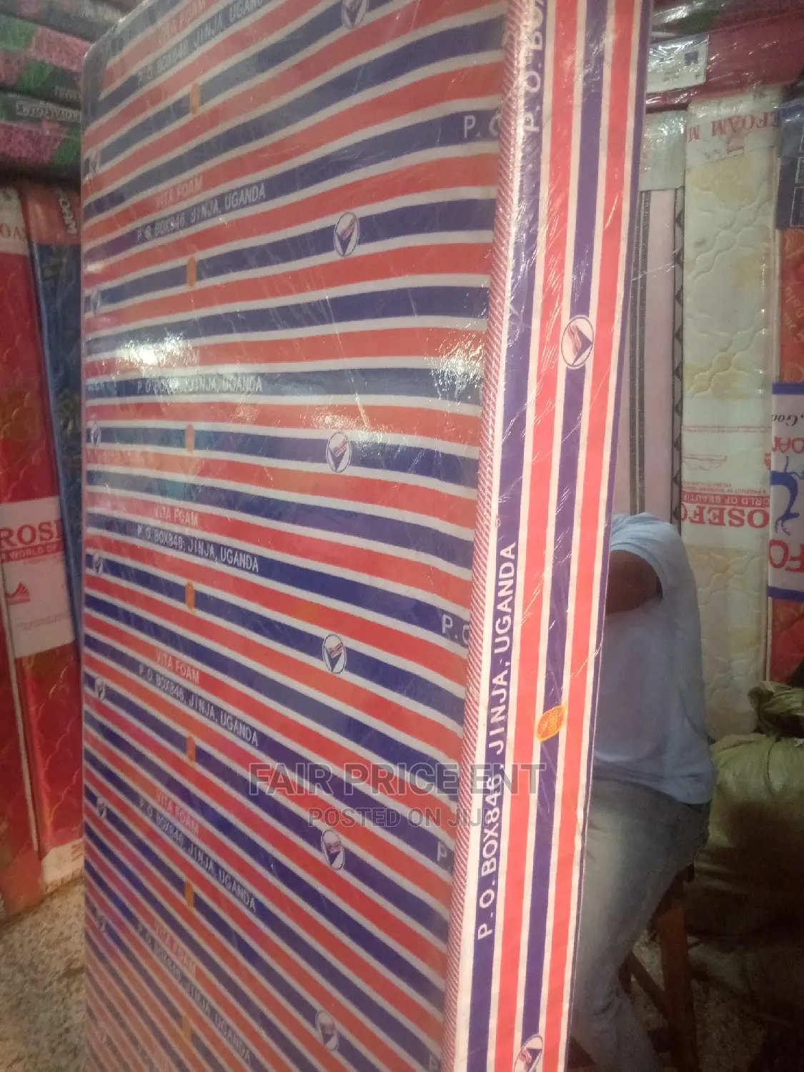 Mattress.3*6 in 6 Inches Sealed Vitafoam ( Red)
