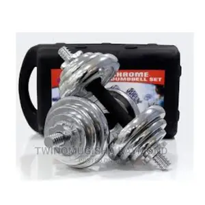 Photo - 20kg York Dumbbells Set , Silver