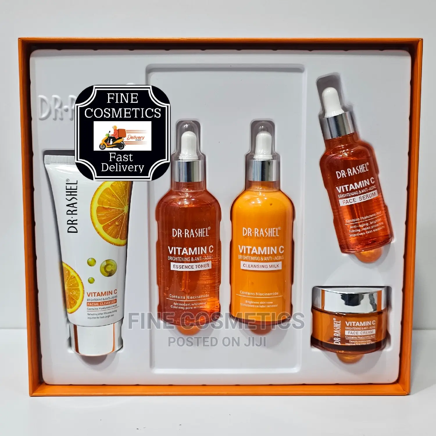 Dr. Rashel Vitamin C Brightening Anti Aging 5 Piece Set Kit