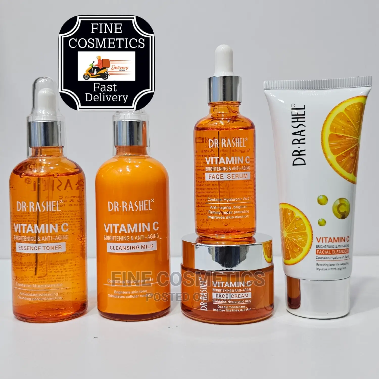 Dr. Rashel Vitamin C Brightening Anti Aging 5 Piece Set Kit