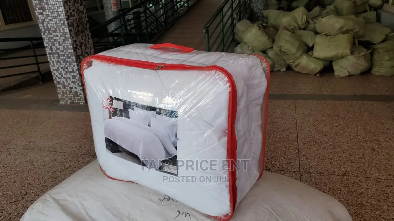 Pure White Cotton Duvets Cover Set 5*6( White)