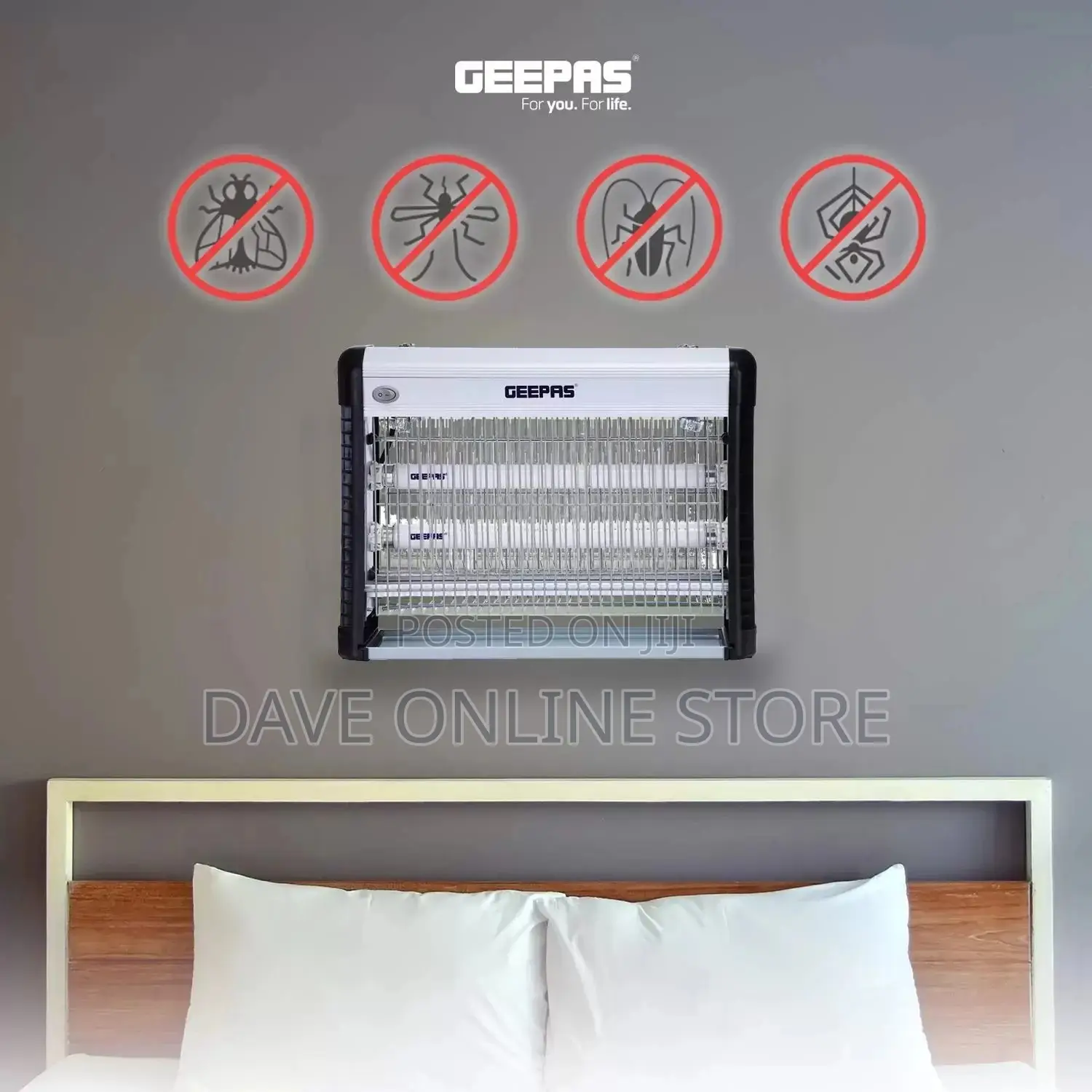 Geepas GBK1131N Fly and Insect Killer – Powerful Fly Zapper