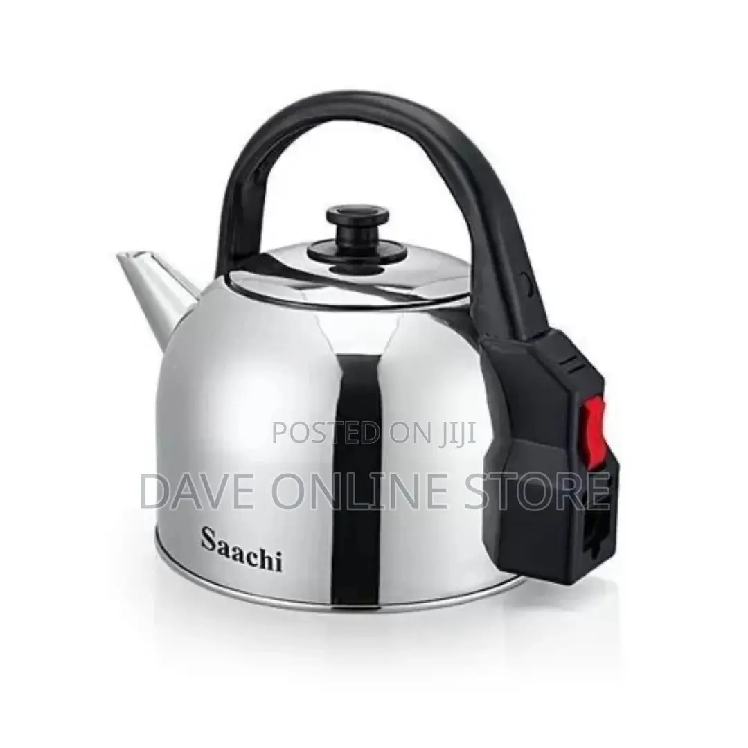 Saachi Stainless Steel Electric Kettle, Silver, 5 Litre