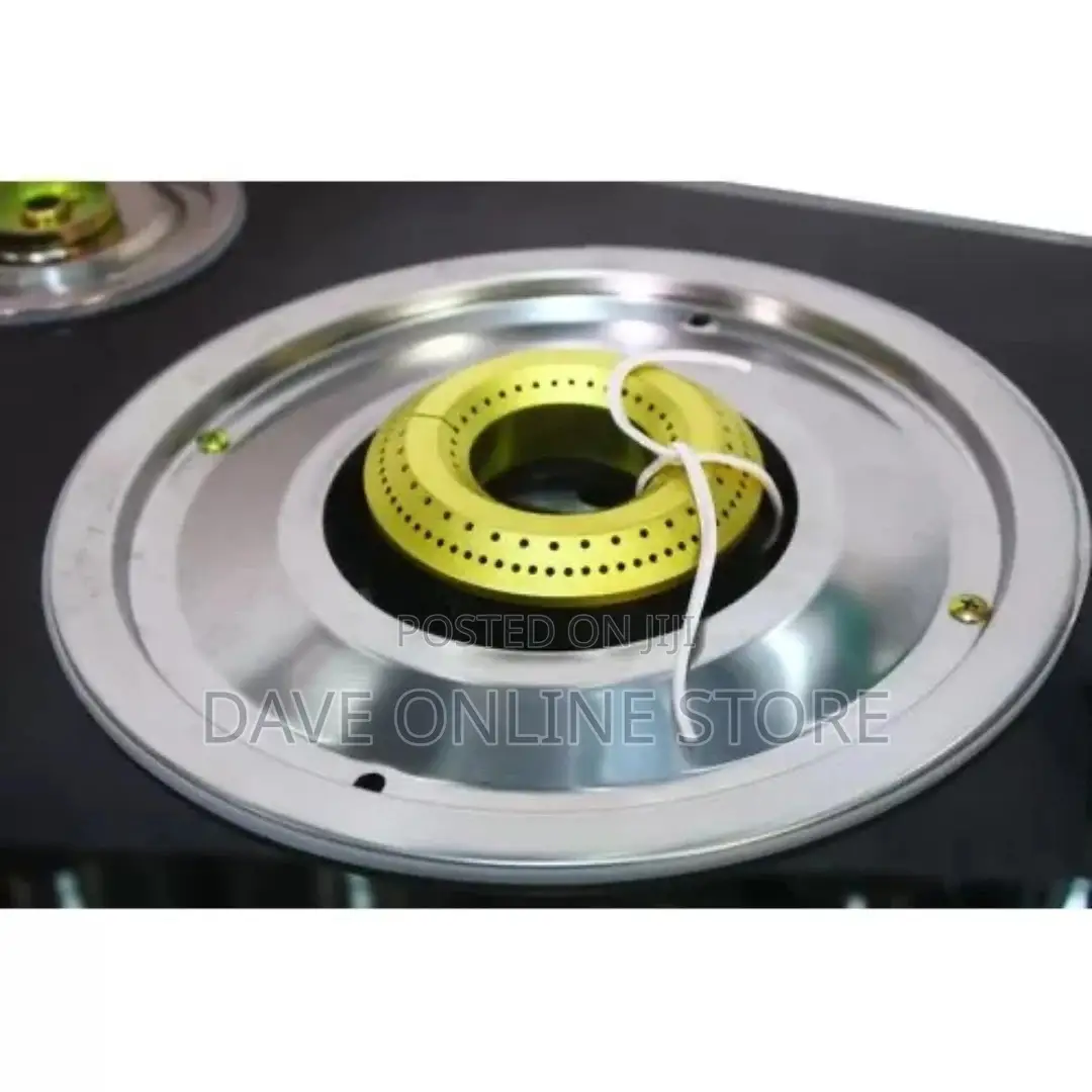 Saachi Glass Top 3 Burner Gas Stove – Black, NL-GAS-5249
