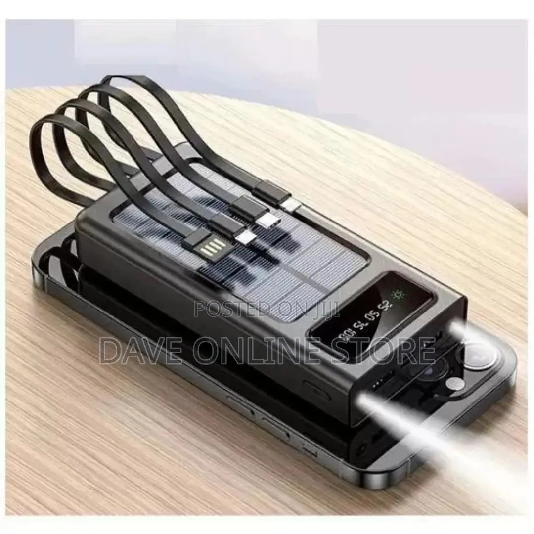 Solar Fast Charge Power Bank 20000mah, 1 Year Warranty