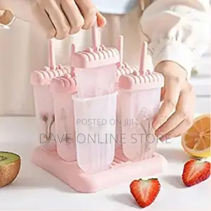 6 Ice Pop Makers, Popsicle Candy Lolly Ice Cream Mould Tray