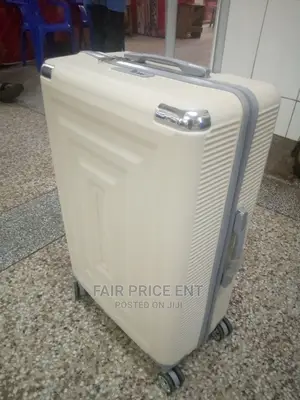 Executive Plastic Suitcase Extra Large ( Cream)