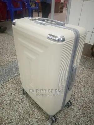 Executive Plastic Suitcase Large ( Cream)
