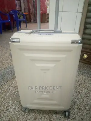 Executive Plastic Suitcase Large ( Cream)