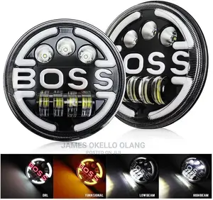 LED Headlamp for Most Cars With Round Headlambs Fitting