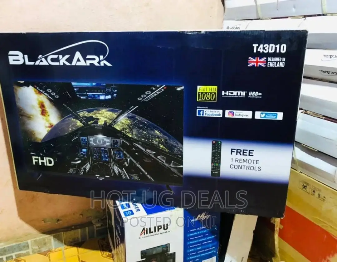 43inch Black Ark LED Digital Tv With Inbuilt Free to Air