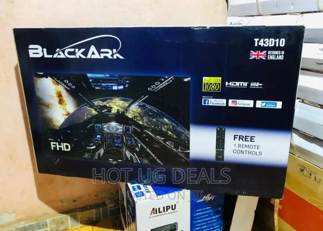 43inch Black Ark LED Digital Tv With Inbuilt Free to Air