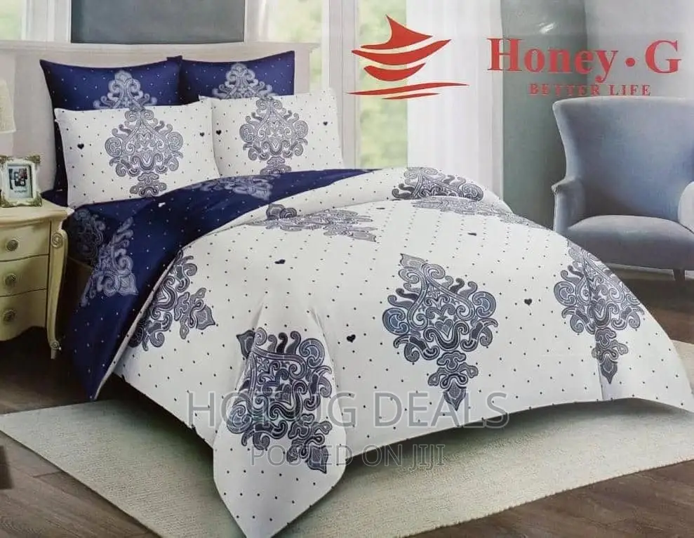 4 Pieces Duvets 5*6 ✓2 Pillowcases ✓1 Bedsheet With Duvet