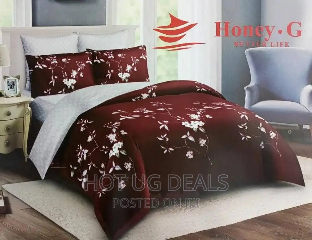 4 Pieces Duvets 5*6 ✓2 Pillowcases ✓1 Bedsheet With Duvet