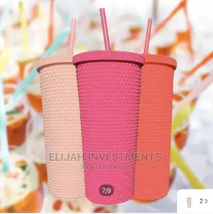 Cute Juice Cup With Straw
