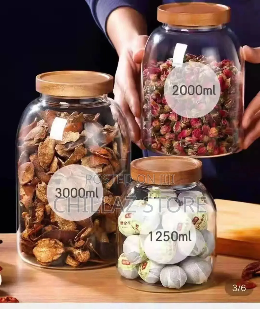 Glass Food Storage Jar