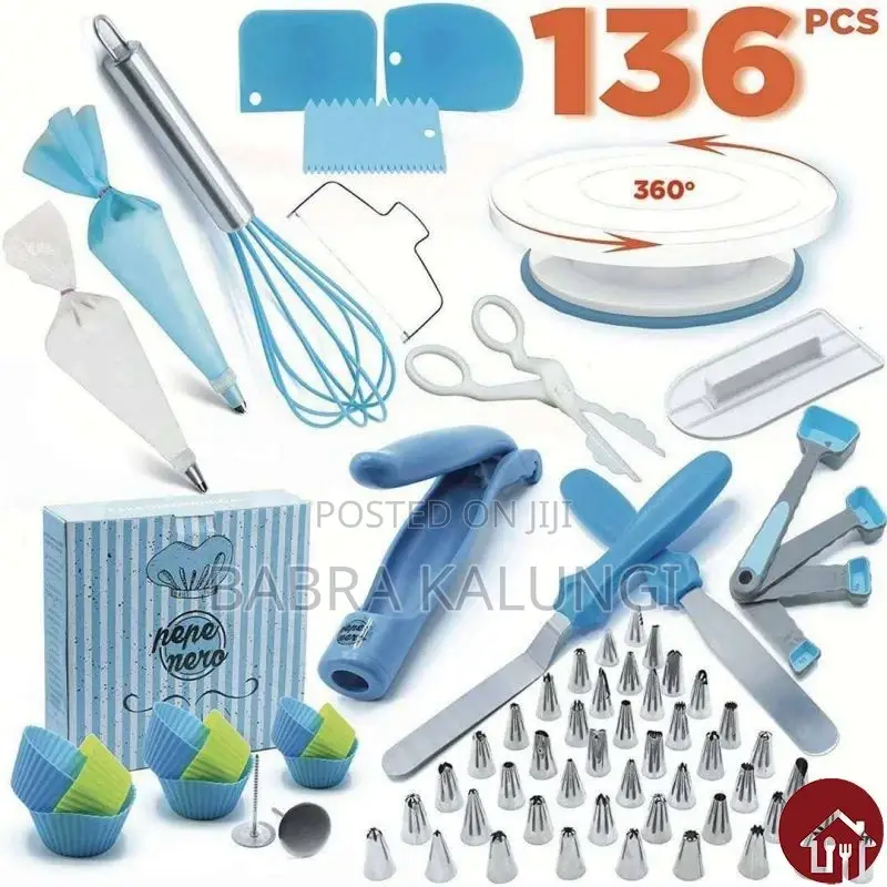 136 Pcs Cake Decorating Ki Set