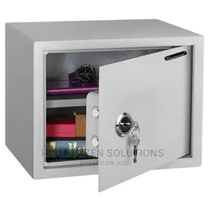 UNIVERSAL Medium Sized Key White Operated Locker Safe 10kg.