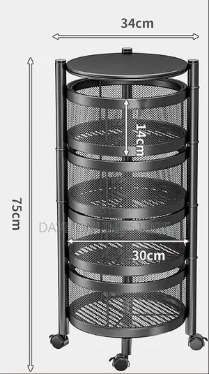 Vast Round Layered Shelf Storage Rack Kitchen Rotating Rack