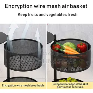 Vast Round Layered Shelf Storage Rack Kitchen Rotating Rack