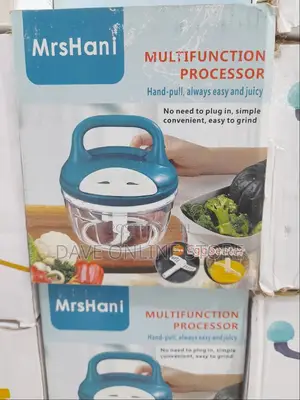Manual Speedy Chopper With Handle and Egg Beater -Clear