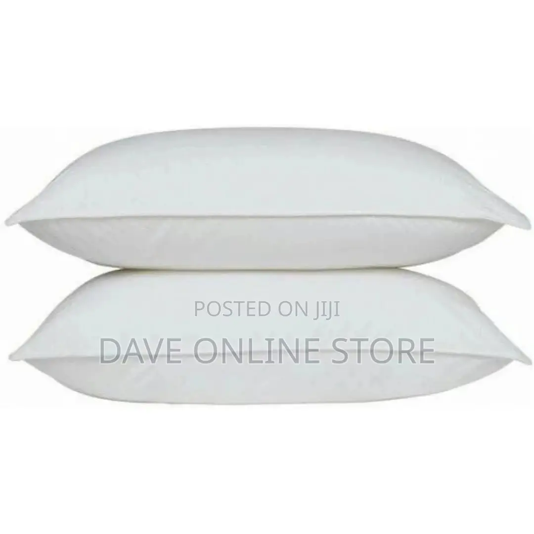 Pair of Big Fiber Pillows – White