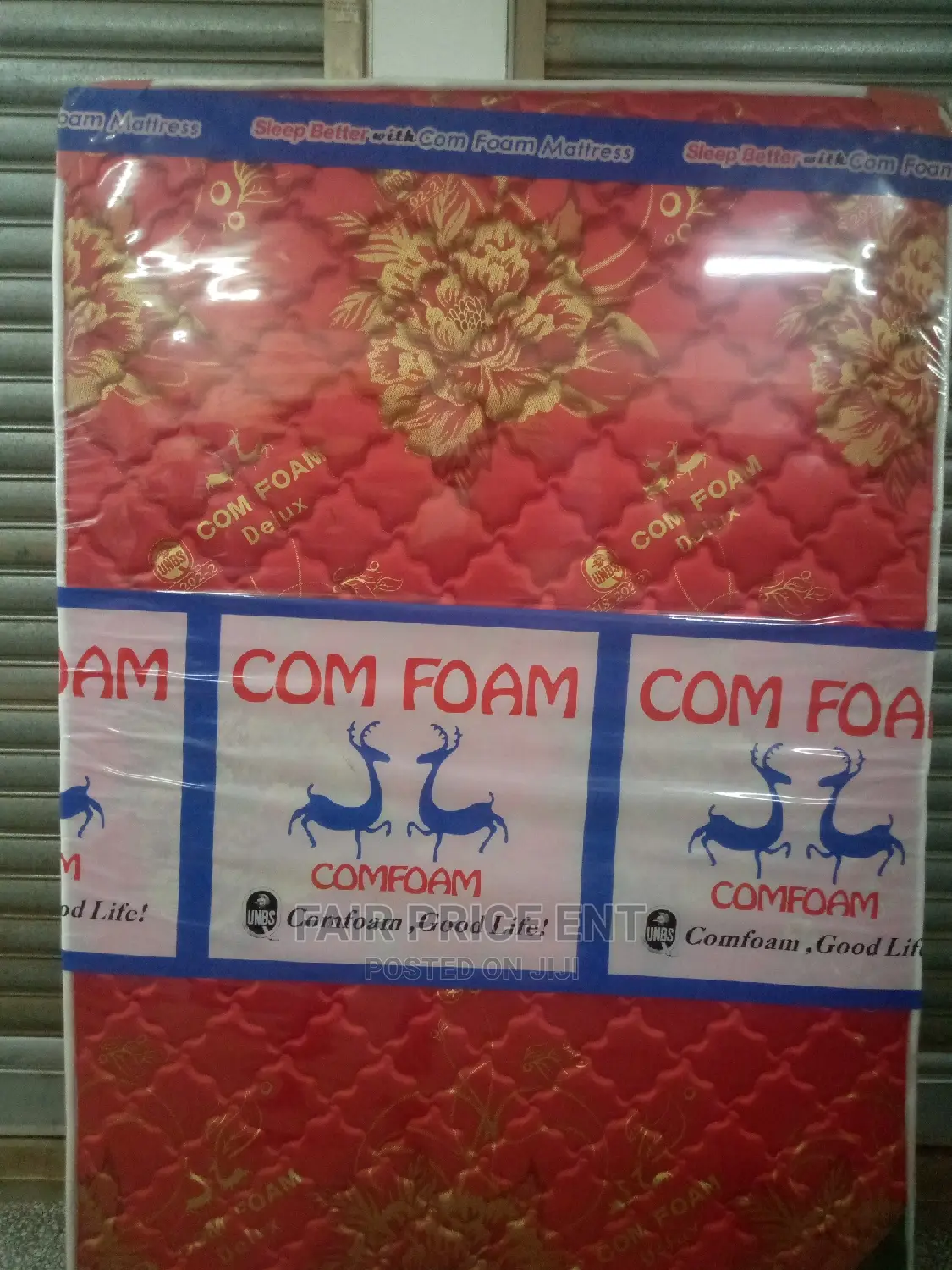 Mattress Quilted Density 4*6 in 6 Inches ( Red)