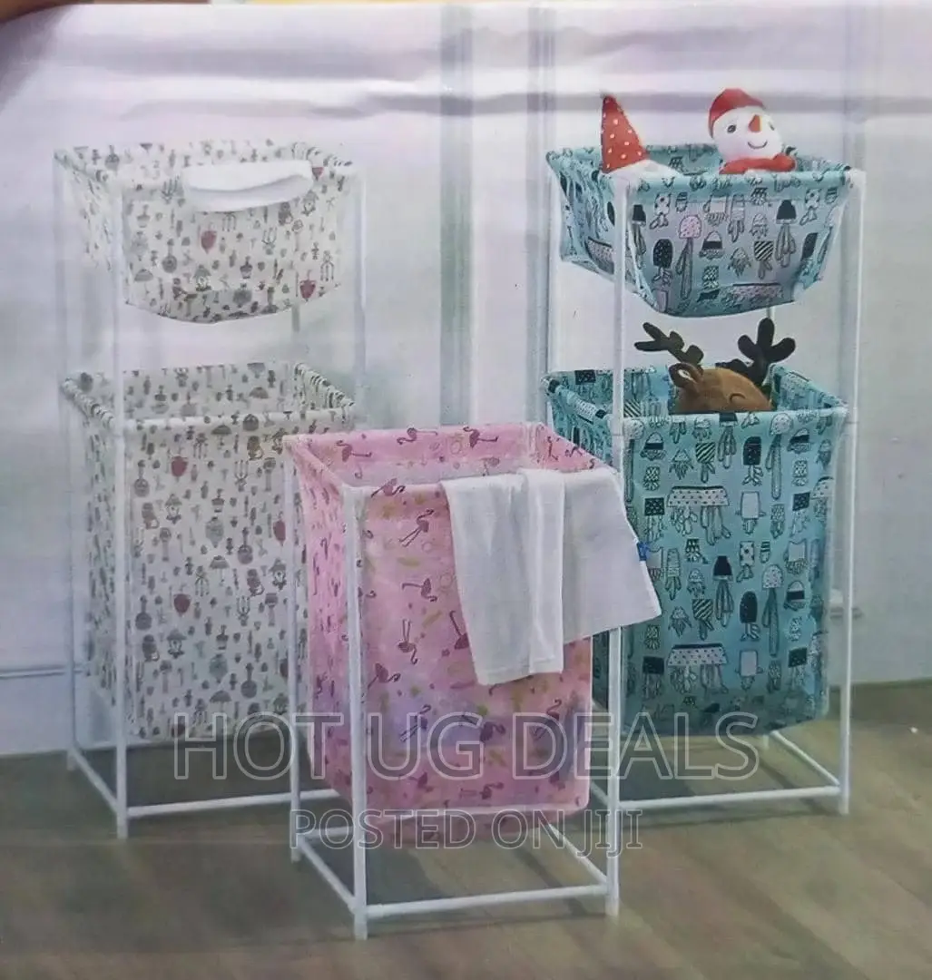 Large Capacity Dirty Clothes Basket - Multicolour