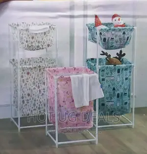 Large Capacity Dirty Clothes Basket - Multicolour