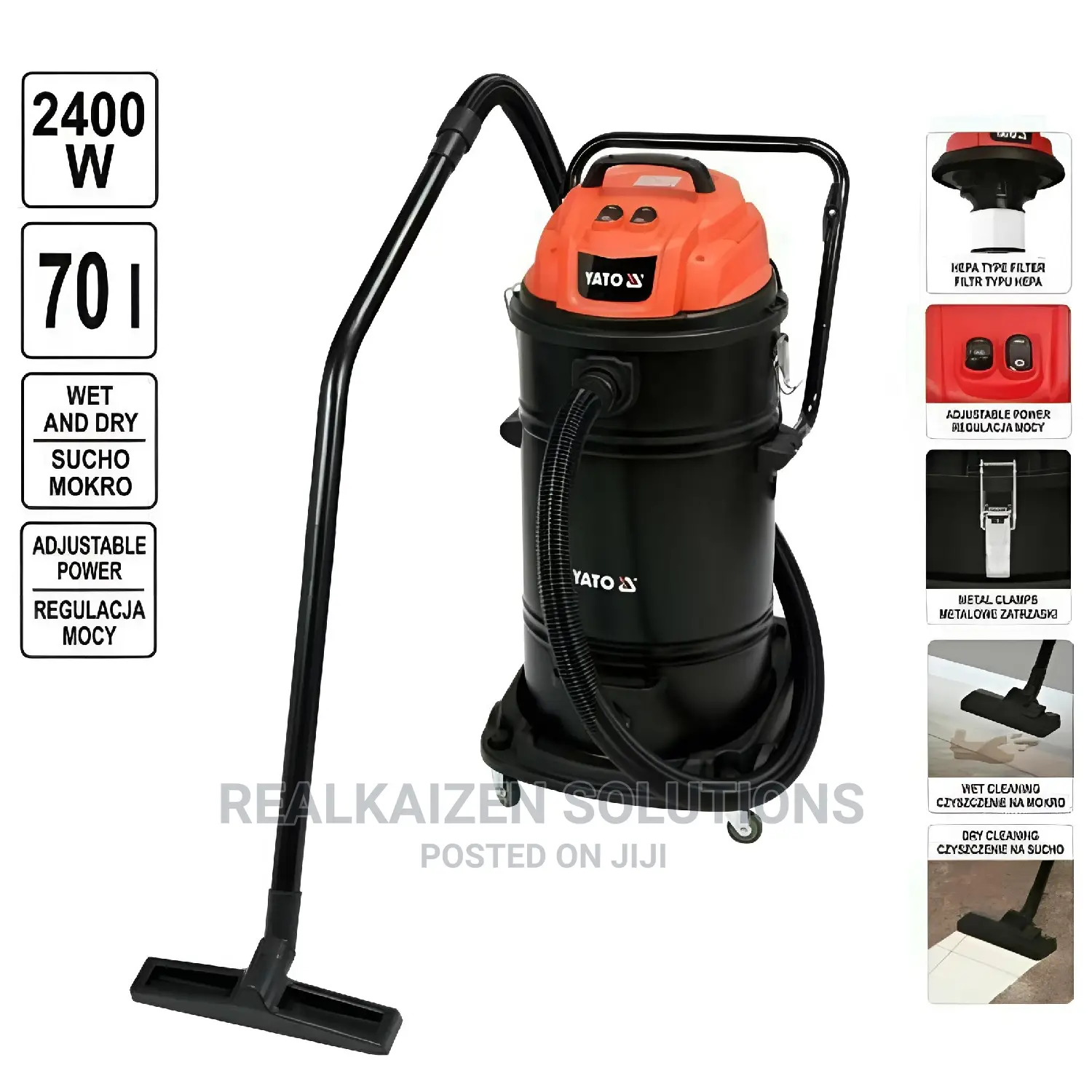YATO 70L Commercial Industrial Wet and Dry Vacuum Cleaner