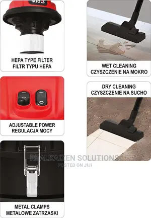 YATO 70L Commercial Industrial Wet and Dry Vacuum Cleaner