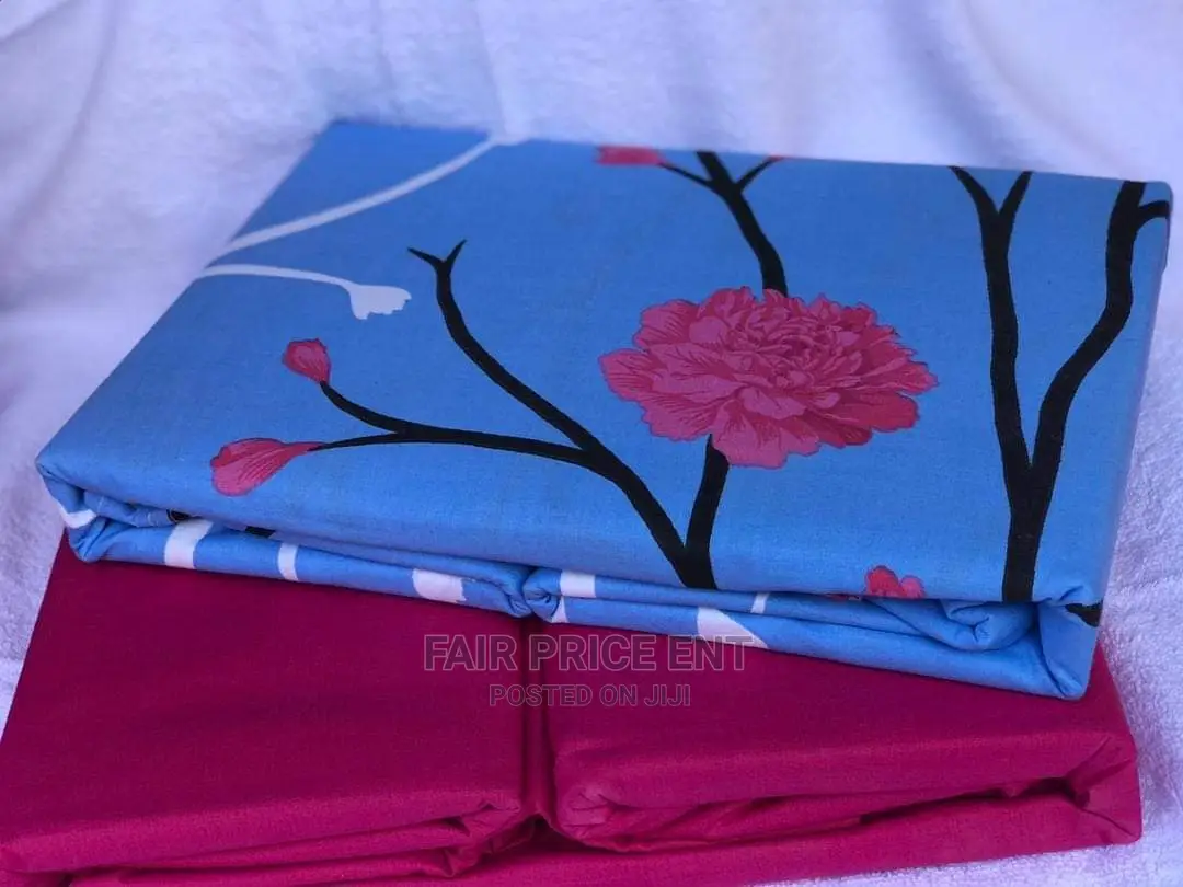 Quality Cotton Bedsheets 5*6 ( Pink)