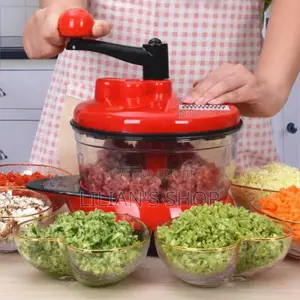 Manual Hand Crank Food Chopper Sharp Blades